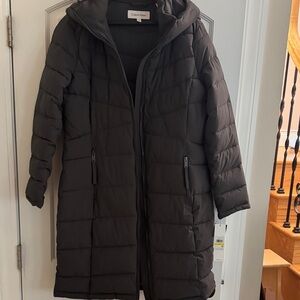 Calvin Klein Women's Dark Gray Puffer Jacket